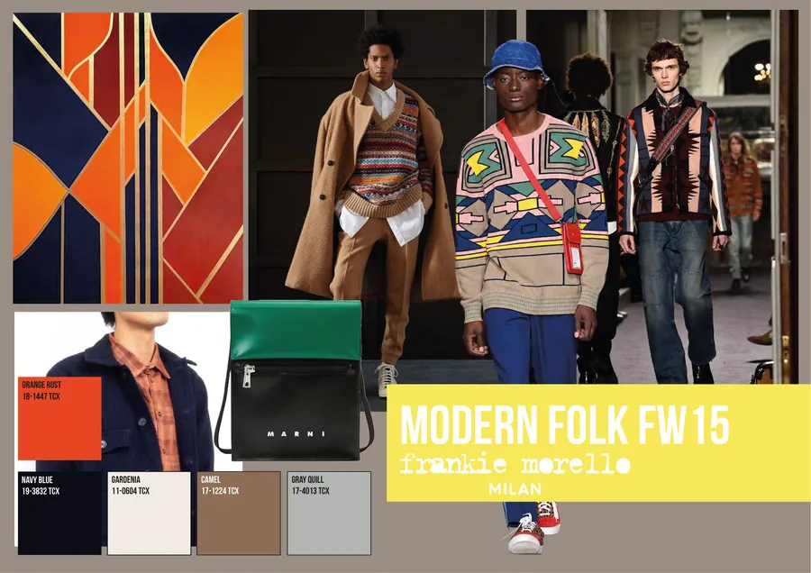 Modern Folk FW15 for Frankie Morello: moodboard and palette