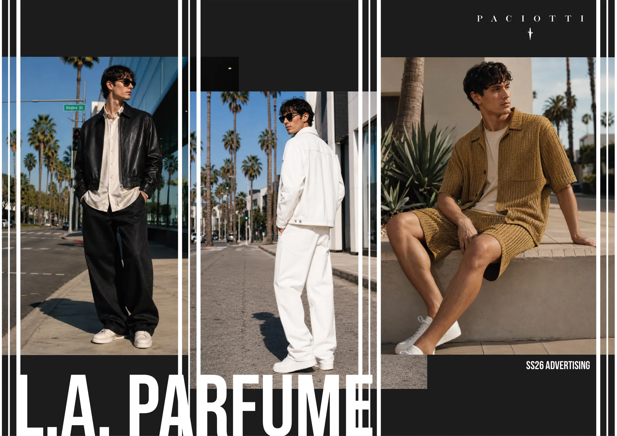 L.A. Parfume SS26, Cesare Paciotti: Campaign images