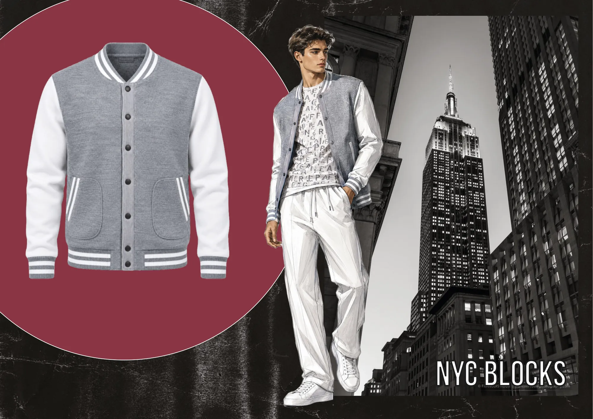 NYC Blocks SS17, Armani Exchange: Technical drawing, 3D render and illustration
