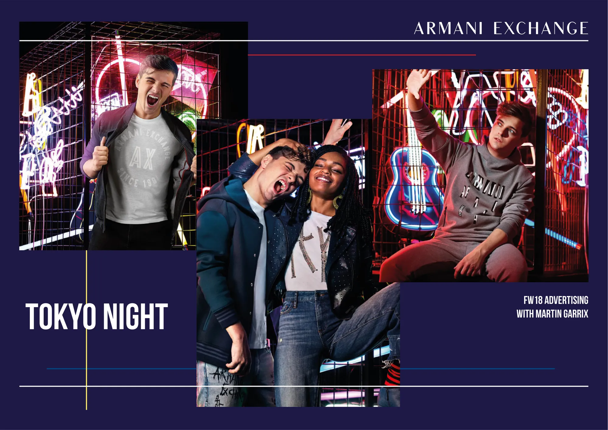 Tokyo Night FW19-20, Armani Exchange: Campaign images